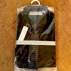 Michael Kors dress shirt with clip on tie, size 12